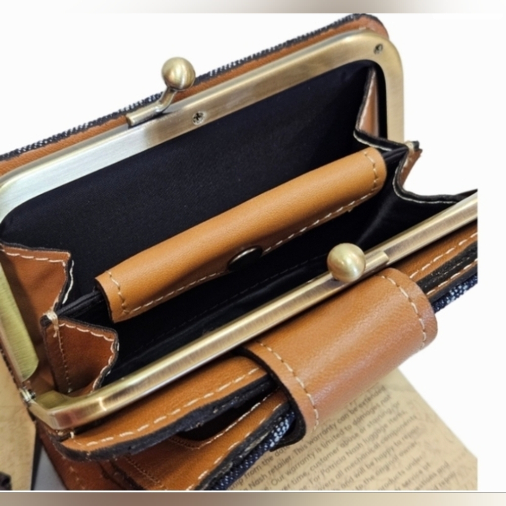 Patricia Nash Denim Iberia Wallet NWT - Picture 6 of 9